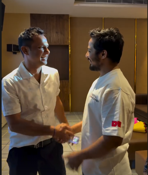 Digital Whopper and Marbleous Founders Corporate Handshake